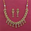 Antique Classic Necklace with Matte Gold Plating