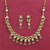 Antique Classic Necklace with Matte Gold Plating