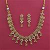 Antique Classic Necklace with Matte Gold Plating