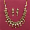 Antique Classic Necklace with Matte Gold Plating