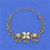 Antique Pearl Bracelet with Matte Gold Plating