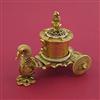 Antique Temple Sindoor Box with Matte Gold Plating