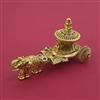 Antique Temple Sindoor Box with Matte Gold Plating