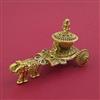 Antique Temple Sindoor Box with Matte Gold Plating