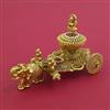 Antique Temple Sindoor Box with Matte Gold Plating