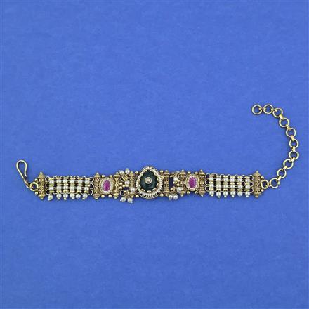 Antique Heritage Bracelet with Matte Gold Plating