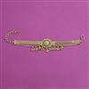 Antique Adjustable Bracelet with Matte Gold Plating