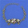 Antique Adjustable Bracelet with Matte Gold Plating