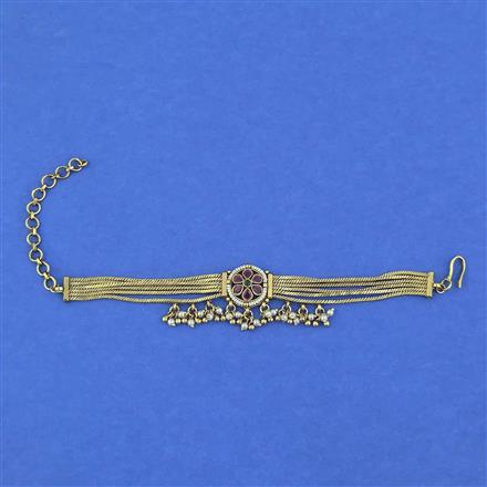 Antique Pearl Bracelet with Matte Gold Plating