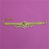 Antique Adjustable Bracelet with Matte Gold Plating