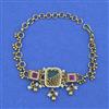 Antique Pearl Bracelet with Matte Gold Plating