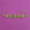 Antique Adjustable Bracelet with Matte Gold Plating