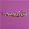 Antique Adjustable Bracelet with Matte Gold Plating