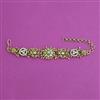 Antique Adjustable Bracelet with Matte Gold Plating