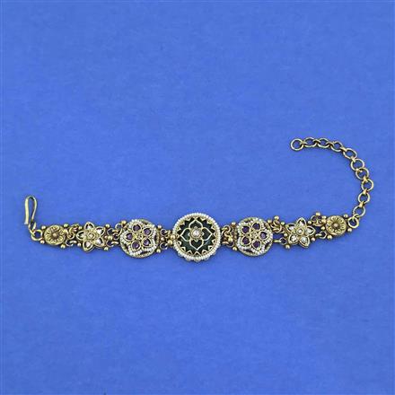Antique Heritage Bracelet with Matte Gold Plating