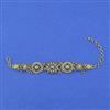 Antique Adjustable Bracelet with Matte Gold Plating