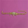 Antique Adjustable Bracelet with Matte Gold Plating