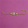 Antique Adjustable Bracelet with Matte Gold Plating