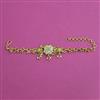 Antique Adjustable Bracelet with Matte Gold Plating
