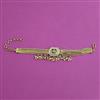 Antique Adjustable Bracelet with Matte Gold Plating