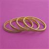 Antique 4 Pc Plain Gold Bangles with Gold Plating