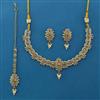 Antique Pearl Necklace with Mehndi Plating