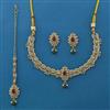 Antique Pearl Necklace with Mehndi Plating