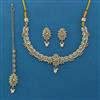 Antique Pearl Necklace with Mehndi Plating