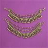 Antique Multi Layer Ear Chain with Matte Gold Plating