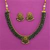 Antique Choker Necklace with Matte Gold Plating