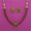 Antique Choker Necklace with Matte Gold Plating