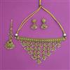 Antique Pearl Necklace with Matte Gold Plating