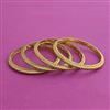 Antique 4 Pc Plain Gold Bangles with Gold Plating