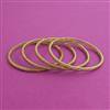 Antique 4 Pc Plain Gold Bangles with Gold Plating