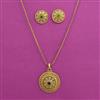 Antique Delicate Pendant Set with Gold Plating