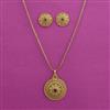 Antique Delicate Pendant Set with Gold Plating