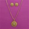 Antique Delicate Pendant Set with Gold Plating