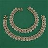Antique Pearl Payal with Mehndi Plating