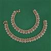 Antique Pearl Payal with Mehndi Plating