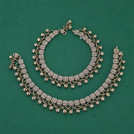 Antique Classic Payal with Mehndi Plating
