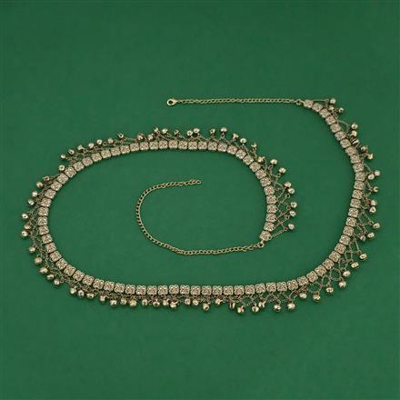 Antique Classic Belt with Mehndi Plating