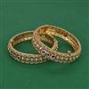 Antique Classic Bangles with Matte Gold Plating