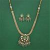 Antique Classic Pendant Set with Matte Gold Plating