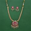 Antique Classic Pendant Set with Matte Gold Plating