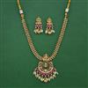 Antique Temple Necklace with Matte Gold Plating