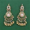 Antique Pearl Earring with Matte Gold Plating