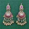 Antique Pearl Earring with Matte Gold Plating