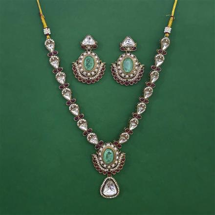Antique Classic Necklace with Mehndi Plating