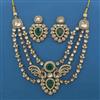 Antique Layered Necklace with Mehndi Plating