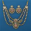 Antique Layered Necklace with Mehndi Plating